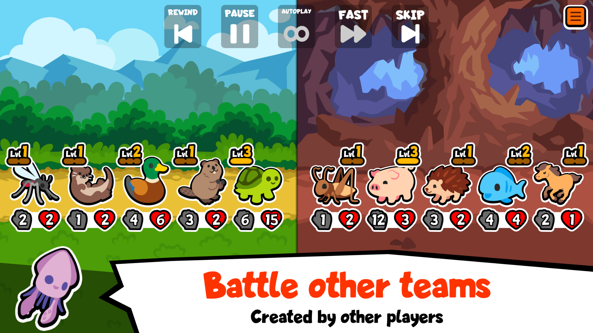Battle other teams - Created by other players